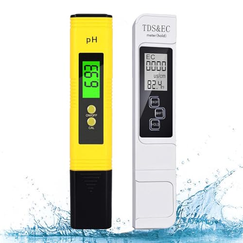 PH Messgerät + TDS Messgerät Set, Digitales TDS/EC-Temperaturmessgerät PH-Tester 4-in-1-Set, Wasserqualitätstest TDS-Messgerät PH Meter, für Trinkwasser, Schwimmbad, Aquarium, Labor PH Messgerät + TDS Messgerät Set, Digitales TDS/EC-Temperaturmessgerät PH-Tester 4-in-1-Set, Wasserqualitätstest TDS-Messgerät PH Meter, für Trinkwasser, Schwimmbad, Aquarium, Labor von aiMaKE