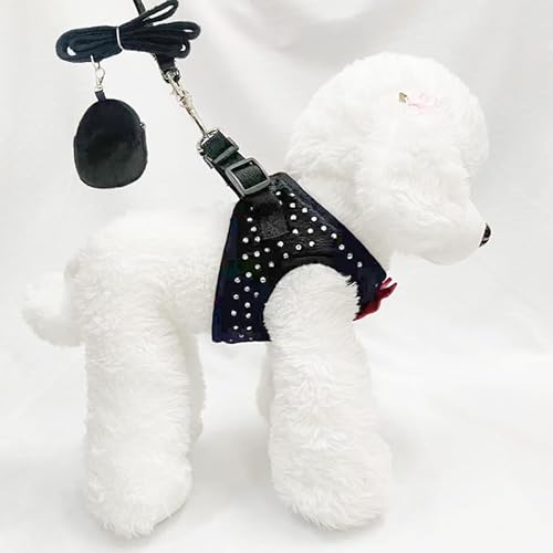 Hundegeschirr Kleine Hunde, Geschirr Katze mit Diamanten, Weiches Netzgewebe Hundegeschirr Kleine Hunde, Geschirr Katze mit Diamanten, Weiches Netzgewebe von aichilra