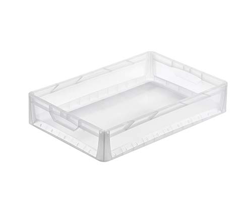 aidB Eurobox LIGHTLINE transluzent, 600 x 400 x 120 mm, Griffe geschlossen, transluzente Plastikbox aus durchsichtigem Kunststoff, durchsichtige Box, ideal für die Industrie, 1 St. aidB Eurobox LIGHTLINE transluzent, 600 x 400 x 120 mm, Griffe geschlossen, transluzente Plastikbox aus durchsichtigem Kunststoff, durchsichtige Box, ideal für die Industrie, 1 St. von aidB