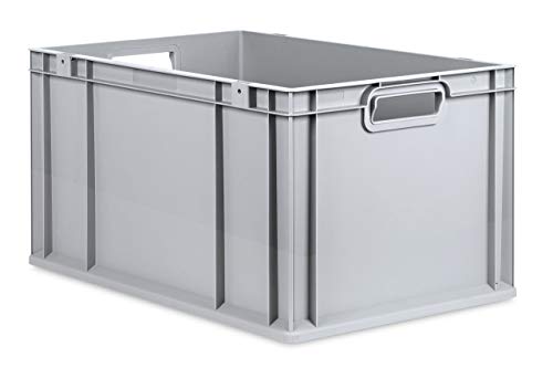 aidB Eurobox NextGen Grip, 600x400x320 mm, Griffe offen, robuste Plastikbox aus Kunststoff mit ergonomischen Griffen, stapelbare Kunststoffkiste, ideal für die Industrie, 1St. von aidB