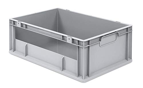 aidB Eurobox NextGen Insight Seite offen, 600x400x220 mm, robuste Regalbox mit Entnahmeöffnung, stapelbare Kunststoffkiste, ideal für die Industrie aidB Eurobox NextGen Insight Seite offen, 600x400x220 mm, robuste Regalbox mit Entnahmeöffnung, stapelbare Kunststoffkiste, ideal für die Industrie von aidB