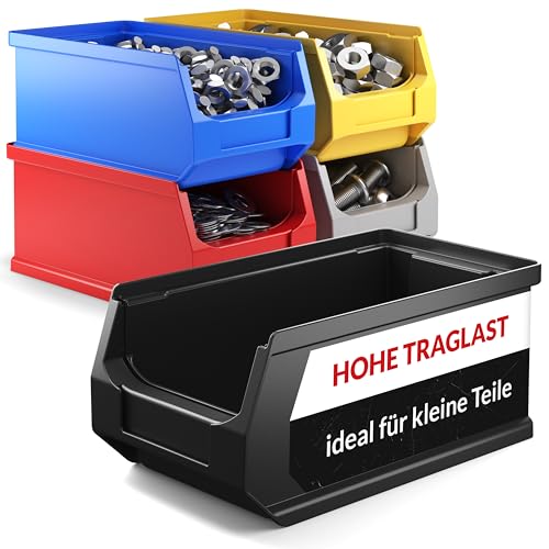 aidB Sichtlagerbox 175x100x75mm – ESD-Sortierbox für Kleinteile – Leitfähige Lagerbox für Werkstatt & Gewerbe – Kleinteilmagazin mit offener Front – Antistatischer Sortimentskasten – Gr. 2.0 - Schwarz aidB Sichtlagerbox 175x100x75mm – ESD-Sortierbox für Kleinteile – Leitfähige Lagerbox für Werkstatt & Gewerbe – Kleinteilmagazin mit offener Front – Antistatischer Sortimentskasten – Gr. 2.0 - Schwarz von aidB