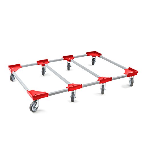 aidB Transportroller Variabel - 1200x800-2x unterteilt - Gummiräder 8 Lenkrollen Rot aidB Transportroller Variabel - 1200x800-2x unterteilt - Gummiräder 8 Lenkrollen Rot von aidB