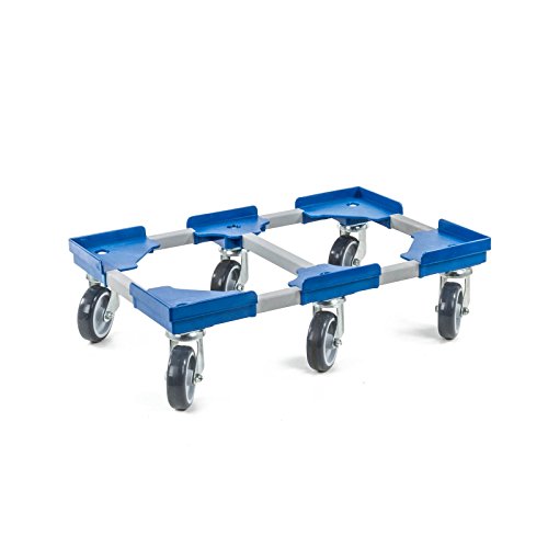 aidB Transportroller Variabel - 600x400-1x unterteilt - Gummiräder 6 Lenkrollen Blau aidB Transportroller Variabel - 600x400-1x unterteilt - Gummiräder 6 Lenkrollen Blau von aidB