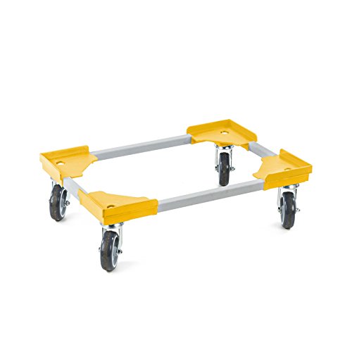 aidB Transportroller Variabel - 600x400 - Gummiräder 4 Lenkrollen Gelb aidB Transportroller Variabel - 600x400 - Gummiräder 4 Lenkrollen Gelb von aidB