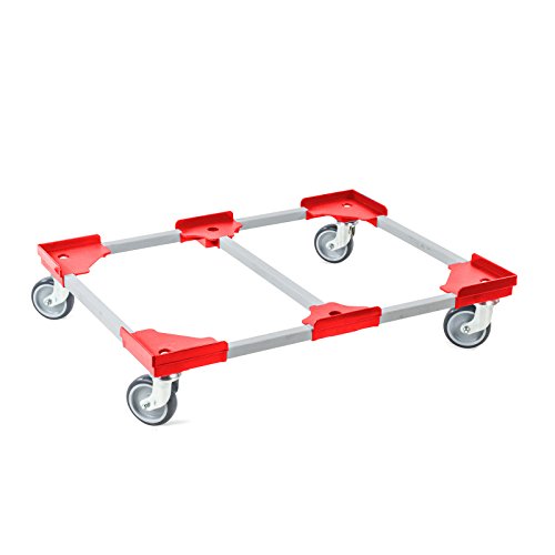 aidB Transportroller Variabel - 800x600-1x unterteilt - Gummiräder 4 Lenkrollen Rot aidB Transportroller Variabel - 800x600-1x unterteilt - Gummiräder 4 Lenkrollen Rot von aidB