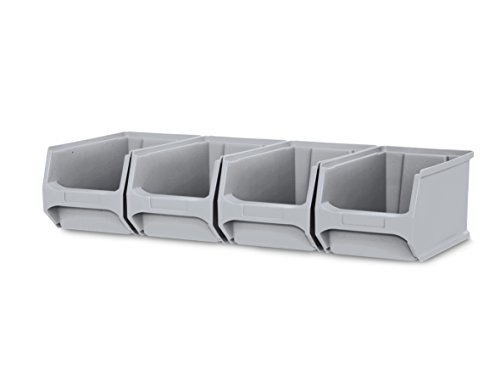 aidB Wandleiste mit 4 St. aidB Sichtlagerbox 3.0 grau aidB Wandleiste mit 4 St. aidB Sichtlagerbox 3.0 grau von aidB