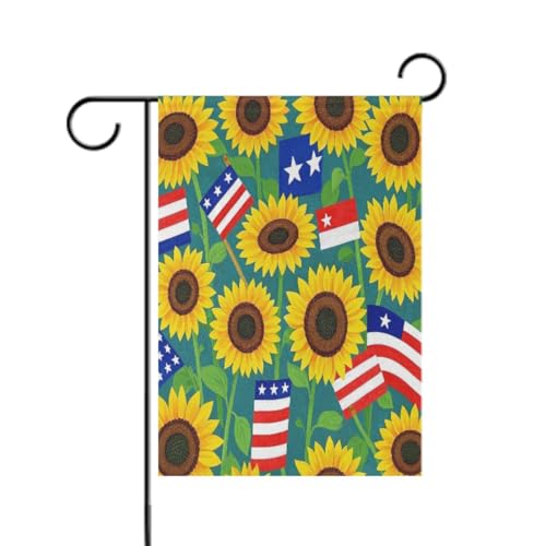 4. Juli Unabhängigkeitstag gelbe Sonnenblume große Outdoor-Flaggen und Banner für Gartendekoration, 30,5 x 45,7 cm, doppelseitig 4. Juli Unabhängigkeitstag gelbe Sonnenblume große Outdoor-Flaggen und Banner für Gartendekoration, 30,5 x 45,7 cm, doppelseitig von aidingzhi