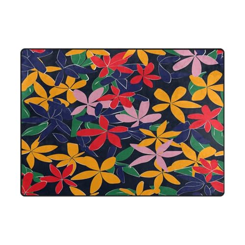 Area Rugs Moderner Esszimmerteppich für Schlafzimmer, Zuhause, ästhetische Dekoration, 120 x 150 cm, Azaleen-Blumen-Design, Rot / Grün Area Rugs Moderner Esszimmerteppich für Schlafzimmer, Zuhause, ästhetische Dekoration, 120 x 150 cm, Azaleen-Blumen-Design, Rot / Grün von aidingzhi