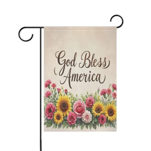 Bunte Gartenflaggen zum 4. Juli, buntes Banner für Gartendekoration, 30,5 x 45,7 cm, doppelseitig Bunte Gartenflaggen zum 4. Juli, buntes Banner für Gartendekoration, 30,5 x 45,7 cm, doppelseitig von aidingzhi