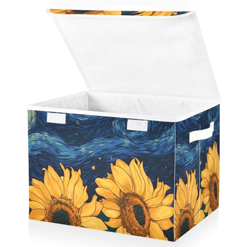 Faltbare 40-Liter-Aufbewahrungskörbe unter dem Bett mit Griffen, stabile Behälter für die Organisation von Weihnachten, für Schlafzimmer, Schrank, Wohnzimmer, 42 x 32 x 30 cm von aidingzhi