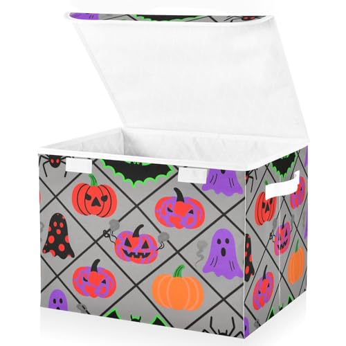 Faltbare 40-Liter-Organisations- und Aufbewahrungsbehälter mit Griffen, robuste Bett-Aufbewahrungsbehälter, Weihnachten, für Schlafzimmer, Schrank, Wohnzimmer, 42 x 32 x 30 cm von aidingzhi