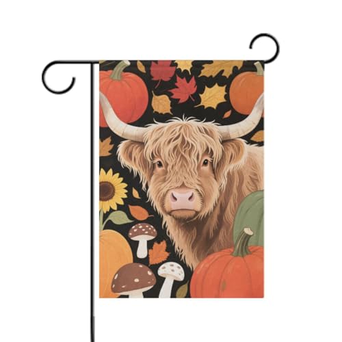 Hallo Fall Herbst Kuh Kürbis Ahorn Urlaub Hofflaggen für draußen Banner für draußen für Hofdekoration 30,5 x 45,7 cm doppelseitig Hallo Fall Herbst Kuh Kürbis Ahorn Urlaub Hofflaggen für draußen Banner für draußen für Hofdekoration 30,5 x 45,7 cm doppelseitig von aidingzhi