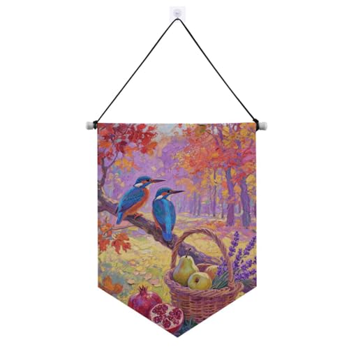 Hello Fall Herbst Baum Obst Banner zum Aufhängen mit Teleskopstange Flagge Wimpel Banner Wandbehang Party Dekorationen für Festival & besondere Tage Hello Fall Herbst Baum Obst Banner zum Aufhängen mit Teleskopstange Flagge Wimpel Banner Wandbehang Party Dekorationen für Festival & besondere Tage von aidingzhi