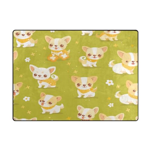 Teppich für Schlafsaal, maschinenwaschbar, für Schlafzimmer, für stark frequentierte Bereiche im Wohnzimmer, Schlafzimmer, 120 x 150 cm, naturfarben, kleine Blumen Teppich für Schlafsaal, maschinenwaschbar, für Schlafzimmer, für stark frequentierte Bereiche im Wohnzimmer, Schlafzimmer, 120 x 150 cm, naturfarben, kleine Blumen von aidingzhi