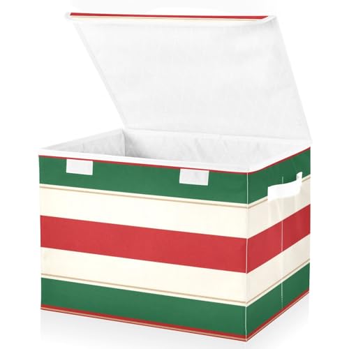 aidingzhi Faltbare 40-Liter-Organizer und Aufbewahrungsbehälter mit Griffen, dekorative Behälter zur Aufbewahrung, Weihnachten, für Zuhause, Büro, Organisation, 42 x 32 x 30 cm aidingzhi Faltbare 40-Liter-Organizer und Aufbewahrungsbehälter mit Griffen, dekorative Behälter zur Aufbewahrung, Weihnachten, für Zuhause, Büro, Organisation, 42 x 32 x 30 cm von aidingzhi