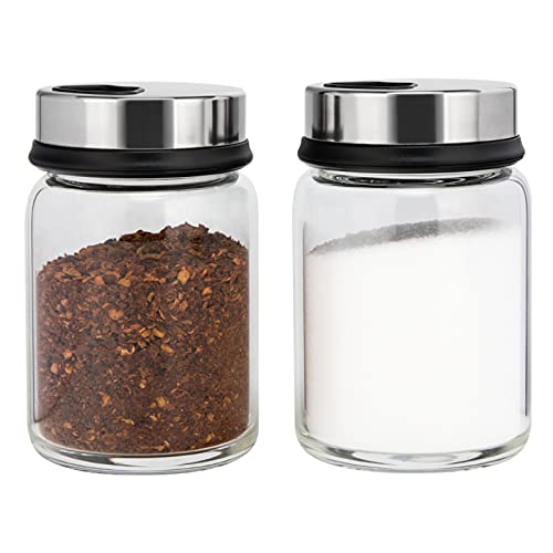 aiface 2 Stück Gewürzgläser mit Drehdeckel, Gewürzdosen aus Borosilikatglas 150 ml, Gewürzstreuer mit 4 Arten von Gewürzlöchern für Gewürze oder Kräuter in der Küche oder Grillen im Freien aiface 2 Stück Gewürzgläser mit Drehdeckel, Gewürzdosen aus Borosilikatglas 150 ml, Gewürzstreuer mit 4 Arten von Gewürzlöchern für Gewürze oder Kräuter in der Küche oder Grillen im Freien von aiface