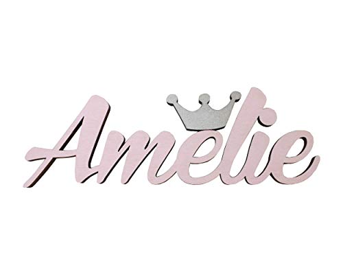 Baby Name mit Einer Krone, Herz oder Stern, Personalisierte Namensschilder fürs Kinderzimmer Baby Name mit Einer Krone, Herz oder Stern, Personalisierte Namensschilder fürs Kinderzimmer von MIA STUDIO