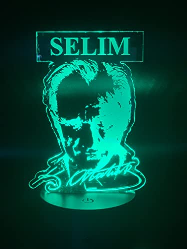 Aina Atatürk Bild Geschenke mit Namen Gravur LED Lampe Kisiye özel isimli hediye von aina