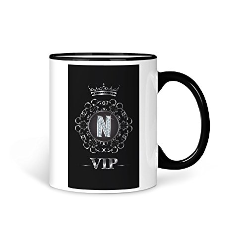 Tasse Kaffeetasse Buchstabe N Schutz VIP von aina