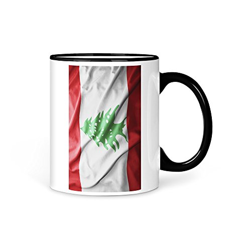 Tasse Kaffeetasse Libanon Fahne 1 von aina