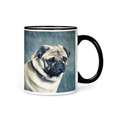 Tasse Kaffeetasse Mops Hund 4 von aina