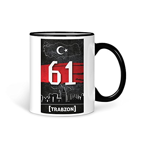 Tasse Kaffeetasse Türkei Trabzon 61 Türkiye Plaka V2 von aina