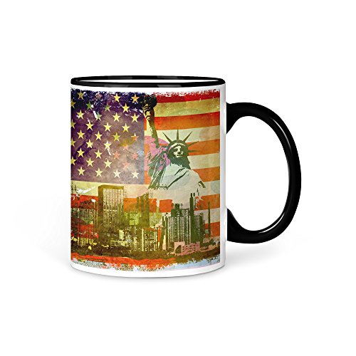 Tasse Kaffeetasse USA Amerika 2 von aina