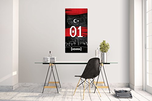 Wandtattoo Wandsticker Aufkleber Adana 01 Plaka Türkiye Grösse: 120 x 60 cm von aina