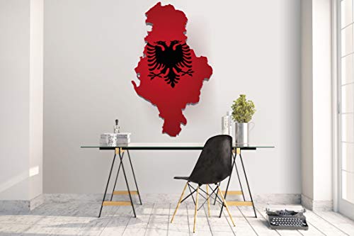 Wandtattoo Wandsticker Aufkleber Kinderzimmer Albanien Adler Fahne Flagge von aina