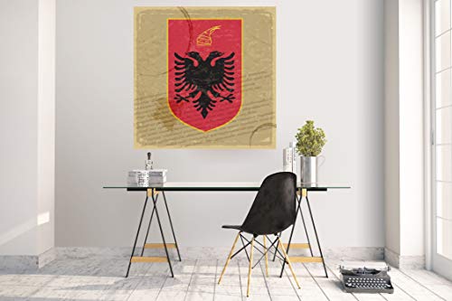 Wandtattoo Wandsticker Aufkleber Kinderzimmer Albanien Adler Fahne Flagge von aina