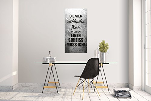 Wandtattoo Wandsticker Aufkleber Sprüche Life Quotes Statements EINEN SCHEISS MUSS ICH Grösse: 60 x 120 cm von aina