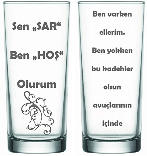 Raki Gläser mit Gravur Glas Raki Bardagi Bardak Rakigläser Sarhos von aina