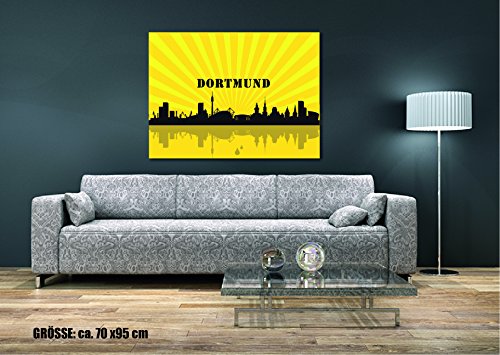 aina Wandtattoo Wandtsticker Dortmund Skyline von aina