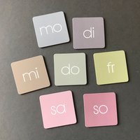 Aktion Spare 6Euro Feine Magnete in Pastell Oder Schwarz-Weiß Helfer Für Eure Wochenplanung/ Familienkalender /Organisation/Pinwand von aineolleoileSHOP