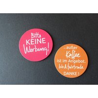 Geschenk Für Coffee-Lover - . Witziges 2Er - Magnet-Set Bitte Keine Werbung + ...außer Kaffee Ist Im Angebot... Geschenkidee Cafe von aineolleoileSHOP