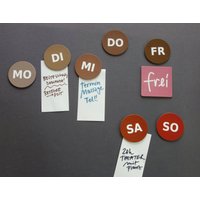 Wochenkalender " - 7 Organisationshelfer Magnete von aineolleoileSHOP