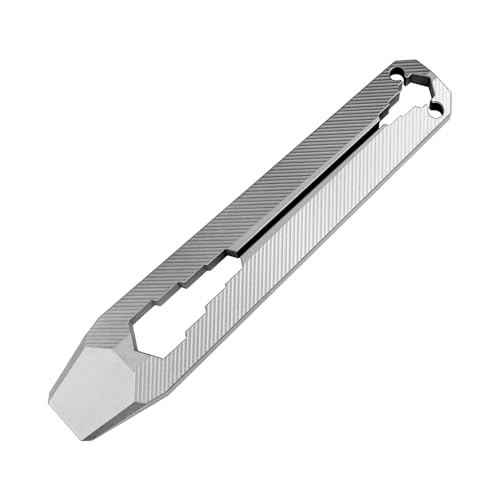 ainhue A39 Compact 9.9 cm Stonewashed TC4 Titanium Brechstange Multi-Tool EDC Prybar mit Keychain Hex Wrench Jimmy Brecheisen ainhue A39 Compact 9.9 cm Stonewashed TC4 Titanium Brechstange Multi-Tool EDC Prybar mit Keychain Hex Wrench Jimmy Brecheisen von ainhue