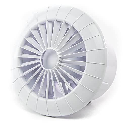 airRoxy Lüfter Raum Wand oder Decke innen Ventilator Kleinraum WC Bad Küche Kugellager 100mm 10 cm aRid von Airroxy