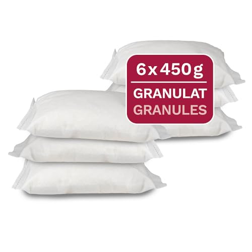 Universal Luftentfeuchter Nachfüllbeutel, 6 x 450 g Granulat im Vliesbeutel, geeignet für gängige Raumluftentfeuchter von airself