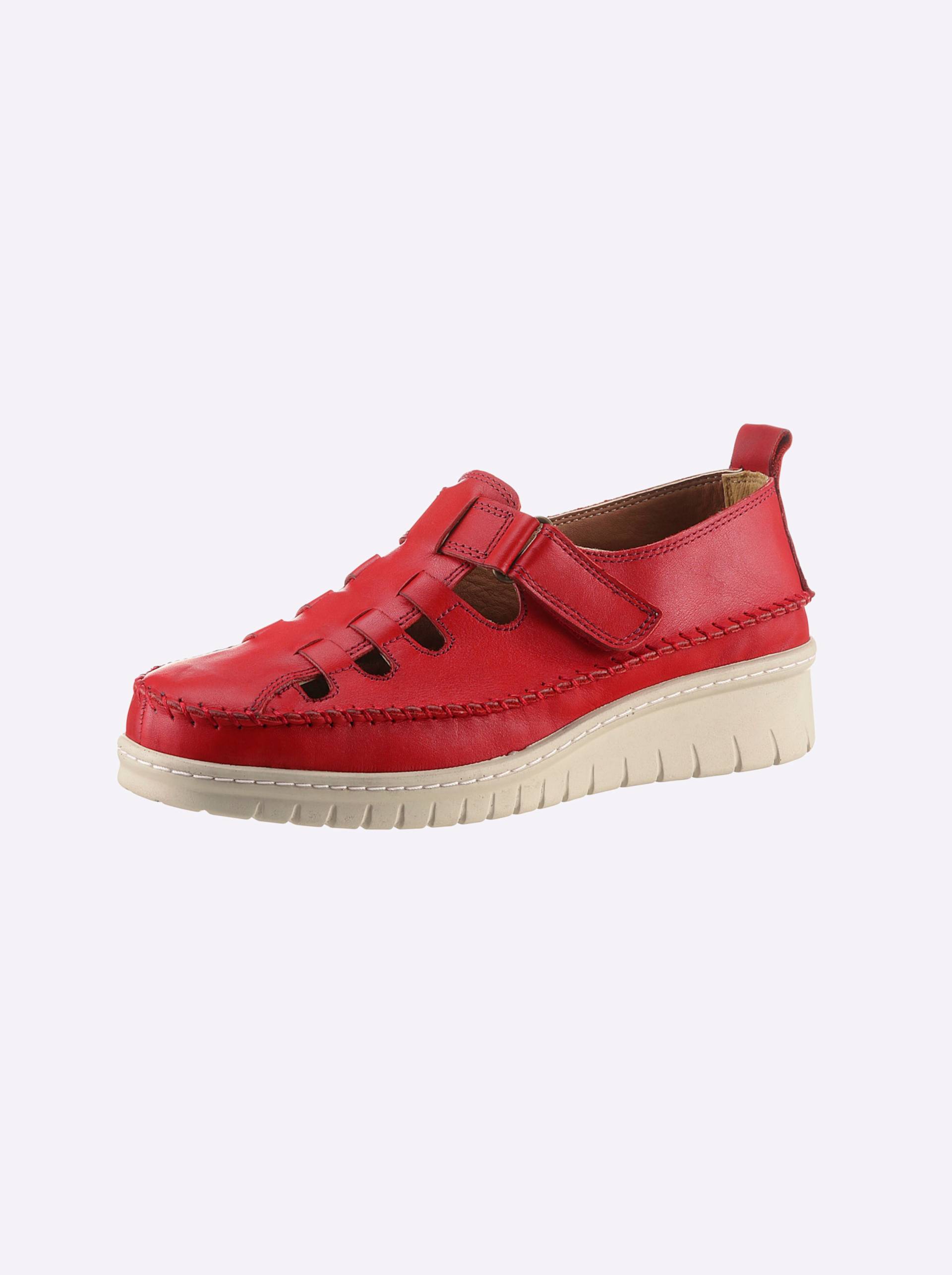 Klettschuh in rot von airsoft comfort+ von airsoft comfort+