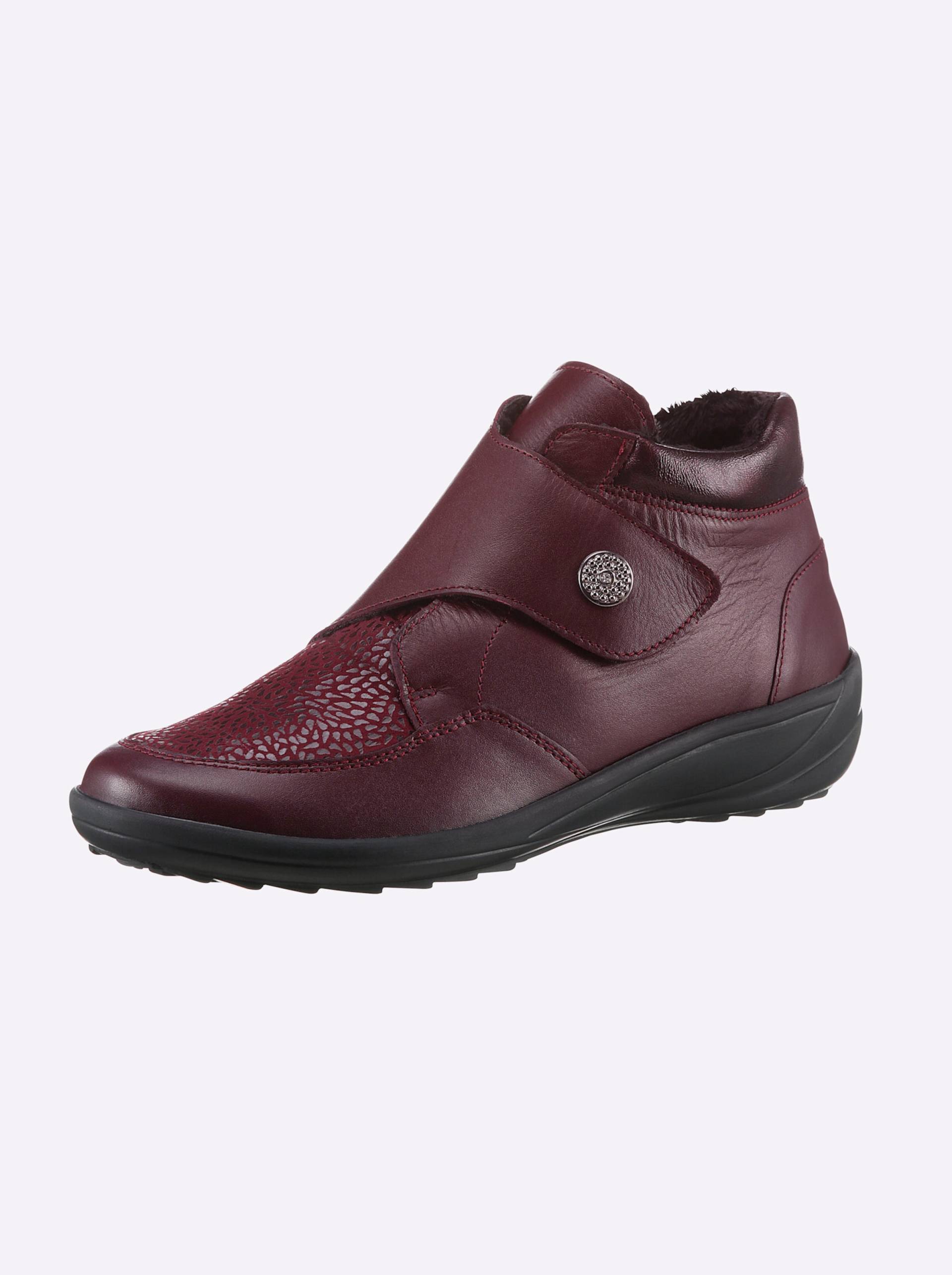 Stiefelette in bordeaux von airsoft comfort+ von airsoft comfort+