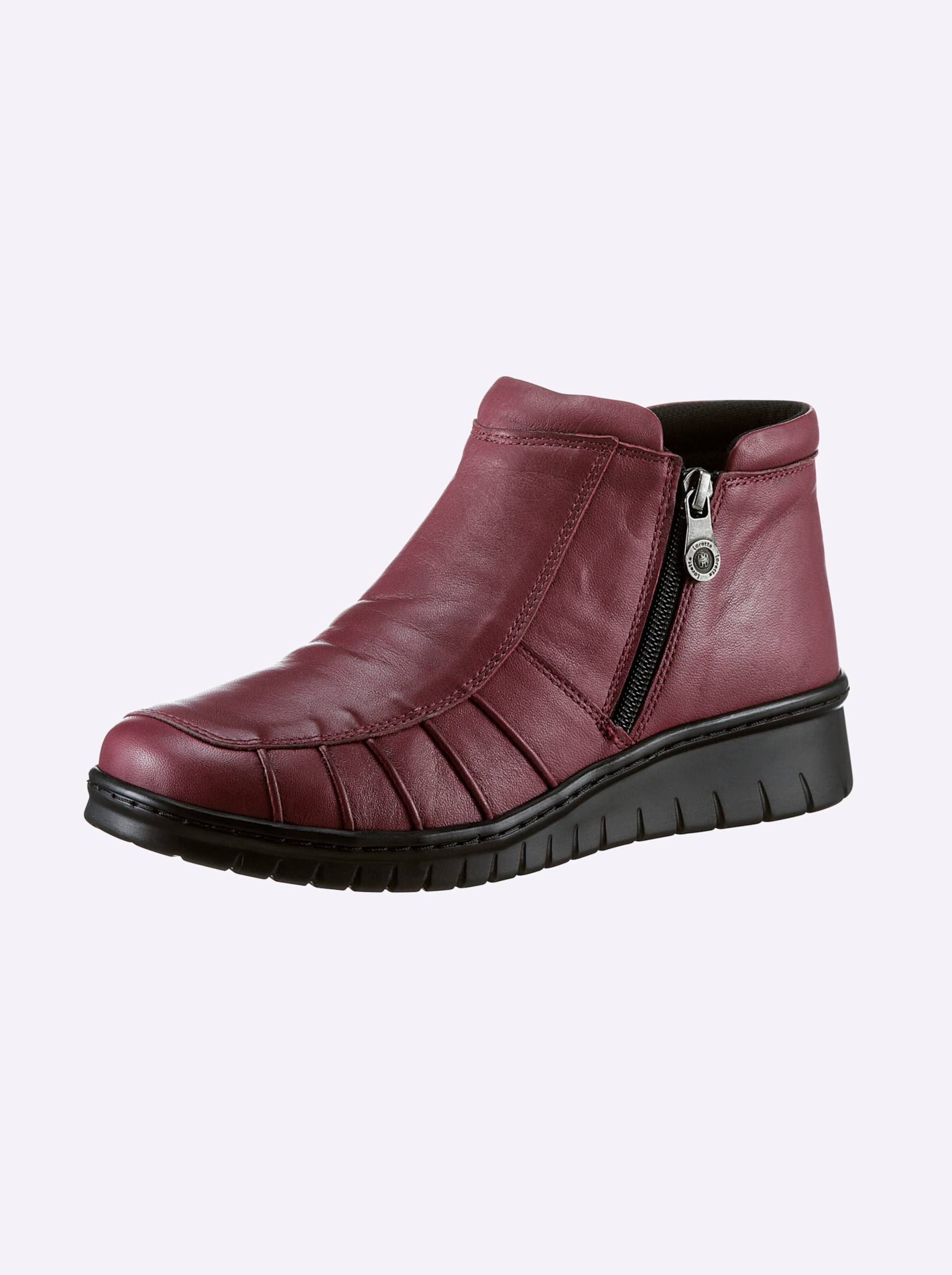 Stiefelette in bordeaux von airsoft comfort+ von airsoft comfort+