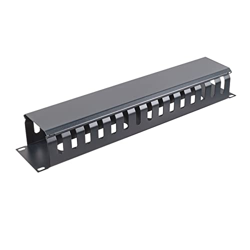 Aiten Data Zubehör Kabel-Organizer 2U Metall mit Schrankdeckel Rack von aiten data