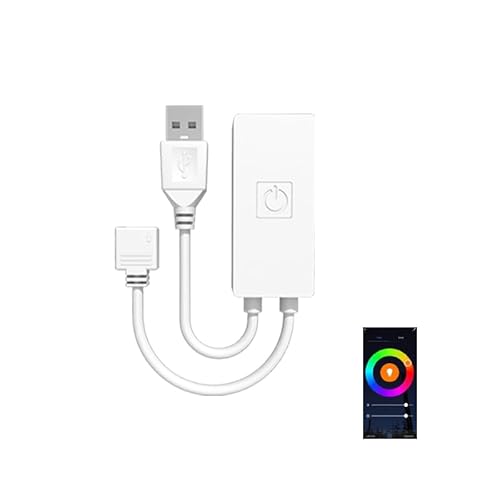 aixi-SHS WiFi LED Controller USB DC5V, Tuya App-Fernbedienung, dimmbares Licht, kompatibel mit Alexa von aixi-SHS
