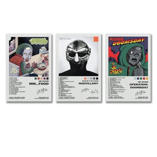 aizhimi Ein Set von 3 Mf-Postern, Doom-Album, Signatur-Poster, Wandkunst, Leinwand-Poster, Raumdekor-Poster, 30 x 45 cm, 3 Stück Stil aizhimi Ein Set von 3 Mf-Postern, Doom-Album, Signatur-Poster, Wandkunst, Leinwand-Poster, Raumdekor-Poster, 30 x 45 cm, 3 Stück Stil von aizhimi
