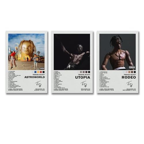 aizhimi Ein Set von 3 Travis-Postern, Signatur-Poster, Scott-Poster, Wandkunst, Leinwandposter, Raumdekor-Poster, 40 x 60 cm, 3 Stück, Stil 2 aizhimi Ein Set von 3 Travis-Postern, Signatur-Poster, Scott-Poster, Wandkunst, Leinwandposter, Raumdekor-Poster, 40 x 60 cm, 3 Stück, Stil 2 von aizhimi