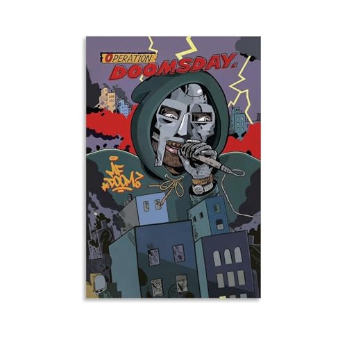 aizhimi Mf Poster, Doom Rapper, Album, Musikposter für Zimmer, ästhetische Leinwand, Wandkunst, Schlafzimmerdekoration, 30 x 45 cm aizhimi Mf Poster, Doom Rapper, Album, Musikposter für Zimmer, ästhetische Leinwand, Wandkunst, Schlafzimmerdekoration, 30 x 45 cm von aizhimi