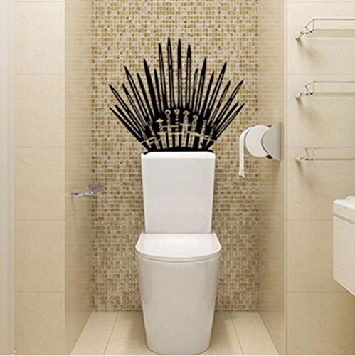 Game Of Thrones WC Lustige Persönlichkeit Badezimmer Dekoration Wandaufkleber Diy Decals Black Decals Aufkleber von ajhsuwn