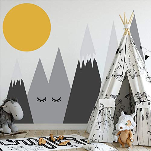 Wandaufkleber Diy Nordic Berg Und Mond Wandtattoos Für Kinder Kinderzimmer Baby Raumdekoration Kindergarten Wandkunst Aufkleber Aufkleber55X110cm von ajhsuwn